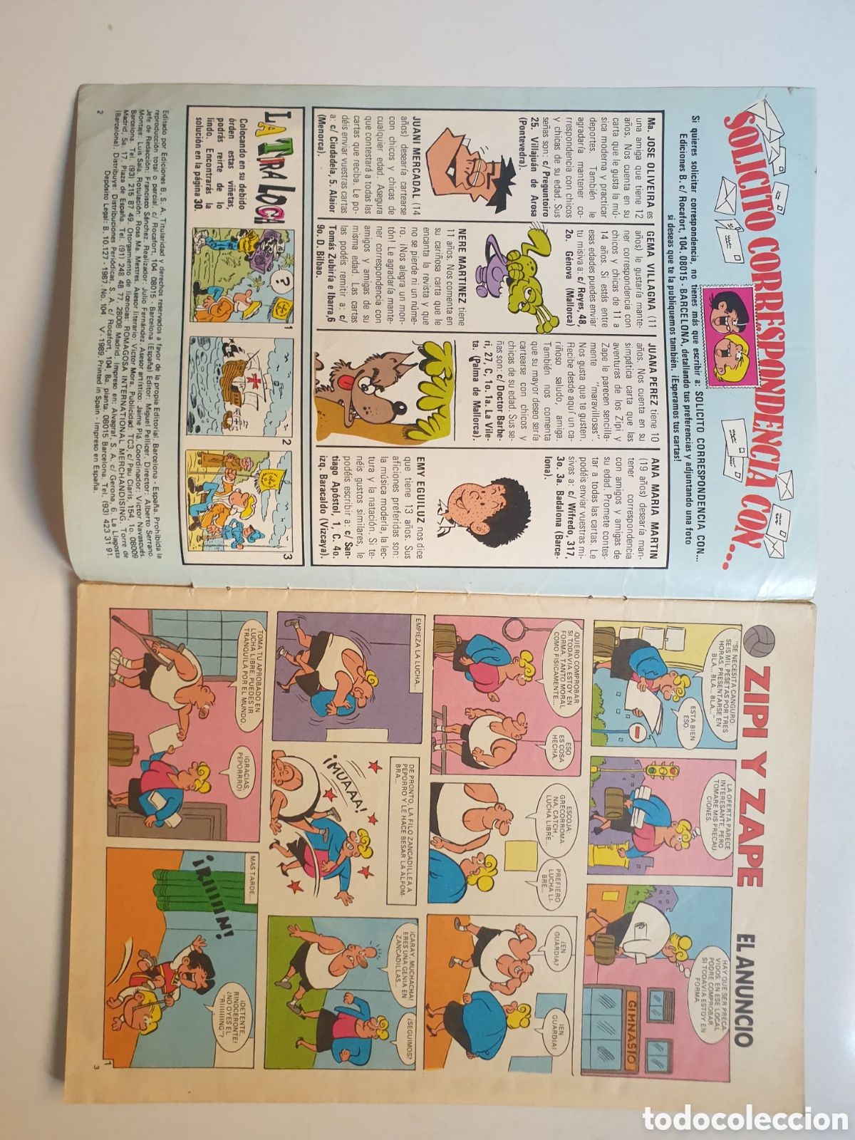 C&oacute;mics: ZIPI Y ZAPE N&deg;104. EDICIONES B 1989 - Foto 2