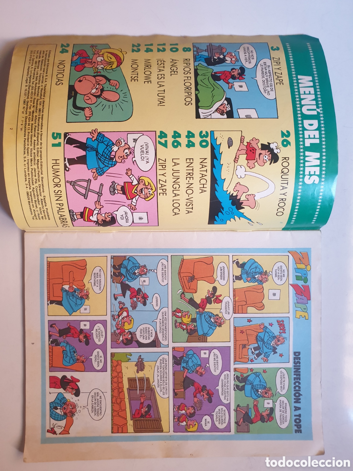 C&oacute;mics: SUPER ZIPIZAPE N&deg;87. EDICIONES B, 1991 - Foto 2