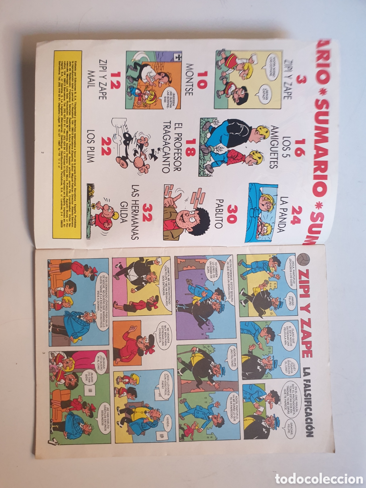 C&oacute;mics: ZIPI Y ZAPE N&deg;198. EDICIONES B, 1991 - Foto 2