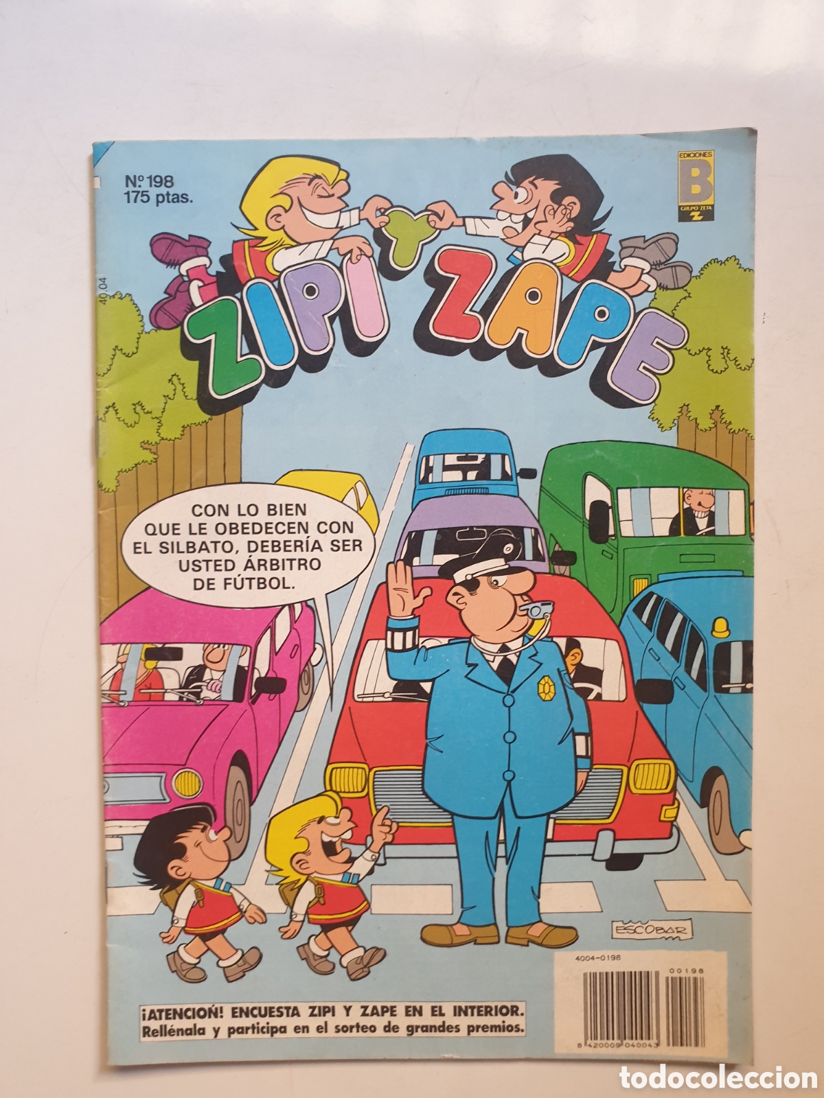 C&oacute;mics: ZIPI Y ZAPE N&deg;198. EDICIONES B, 1991 - Foto 1