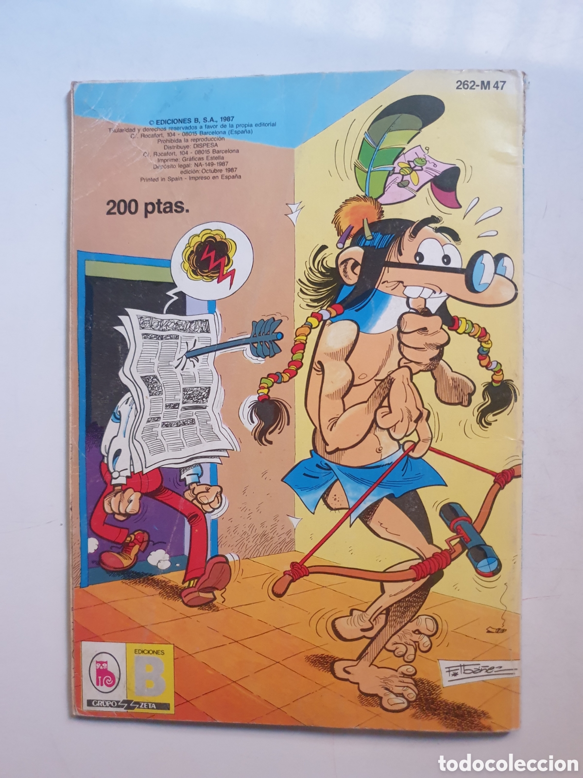 C&oacute;mics: MORTADELO Y FILEMON N&deg;262. EDICIONES B, 1987 - Foto 4