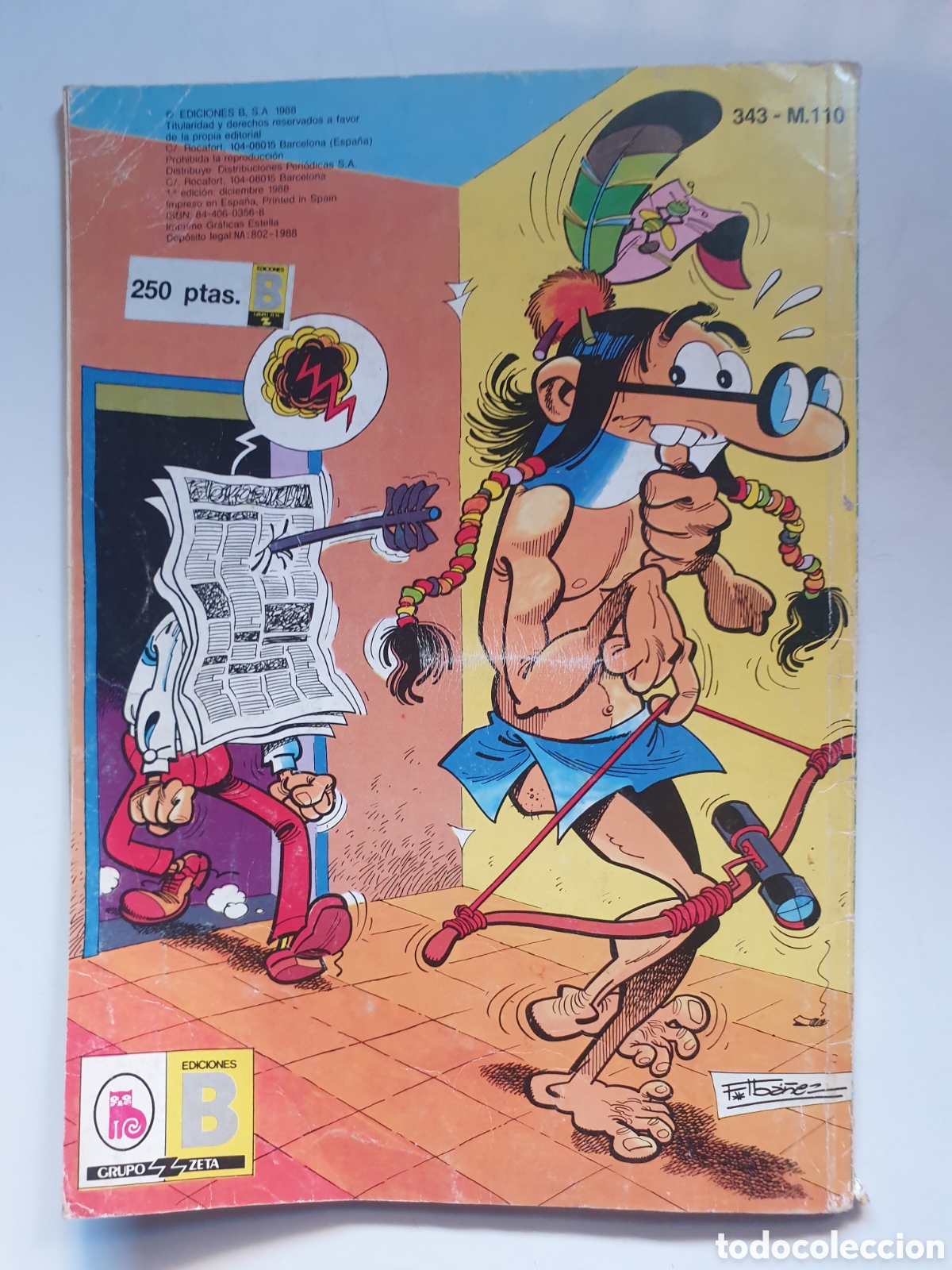 C&oacute;mics: MORTADELO Y FILEMON N&deg;343: LOS SOBRINETES. EDICIONES B, 1988 - Foto 4