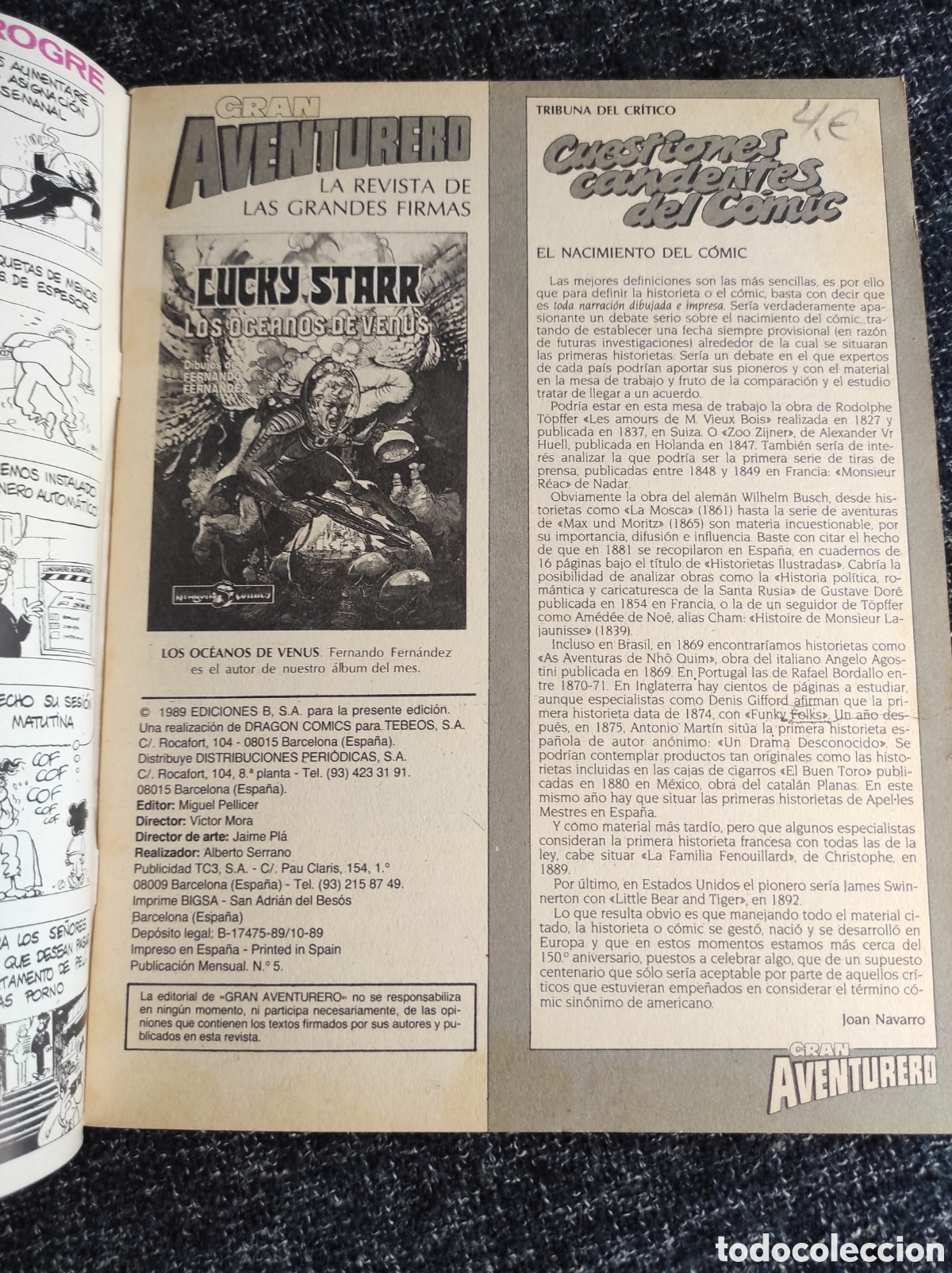 C&oacute;mics: GRAN AVENTURERO N&ordm; 5 -ED. EDICIONES B - Foto 2