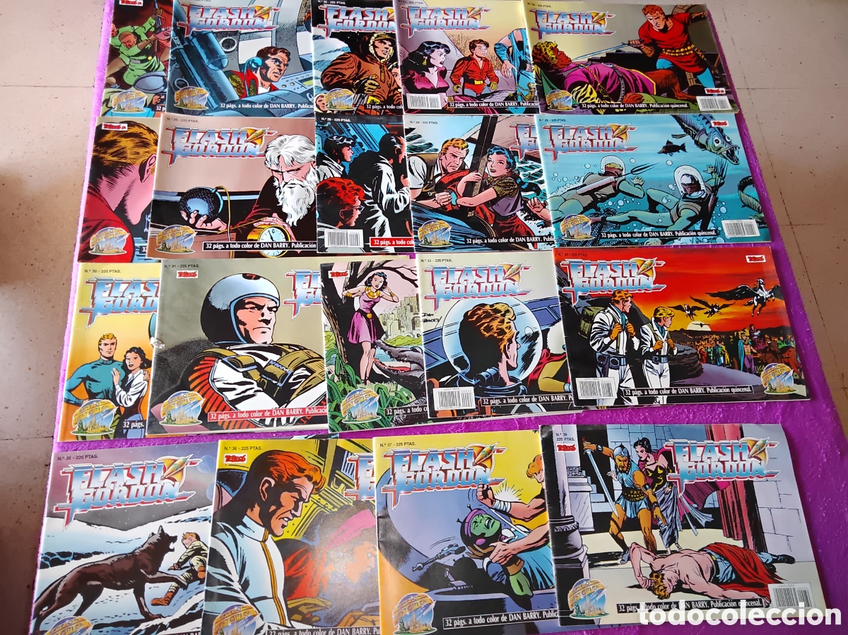 C&oacute;mics: LOTE DE 36 C&Oacute;MICS, COLECCI&Oacute;N FLASH GORDON, EDICI&Oacute;N HIST&Oacute;RICA - Foto 2