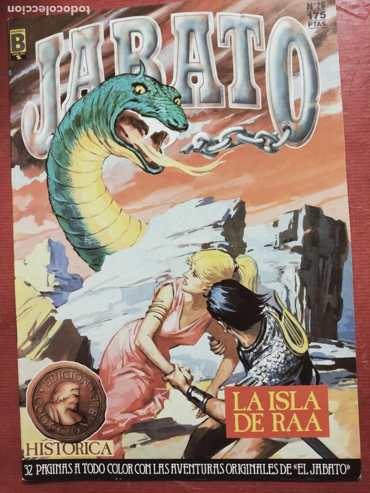 C&oacute;mics: JABATO. EDICION HISTORICA N&ordm; 26. LA ISLA DE RAA. EDICIONES B - Foto 1