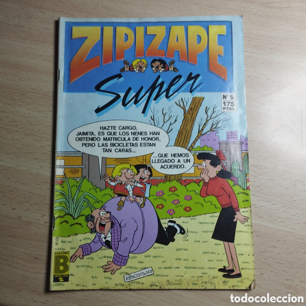 C&oacute;mics: Super Zipi y Zape N6 1987 Ediciones B. - Foto 1