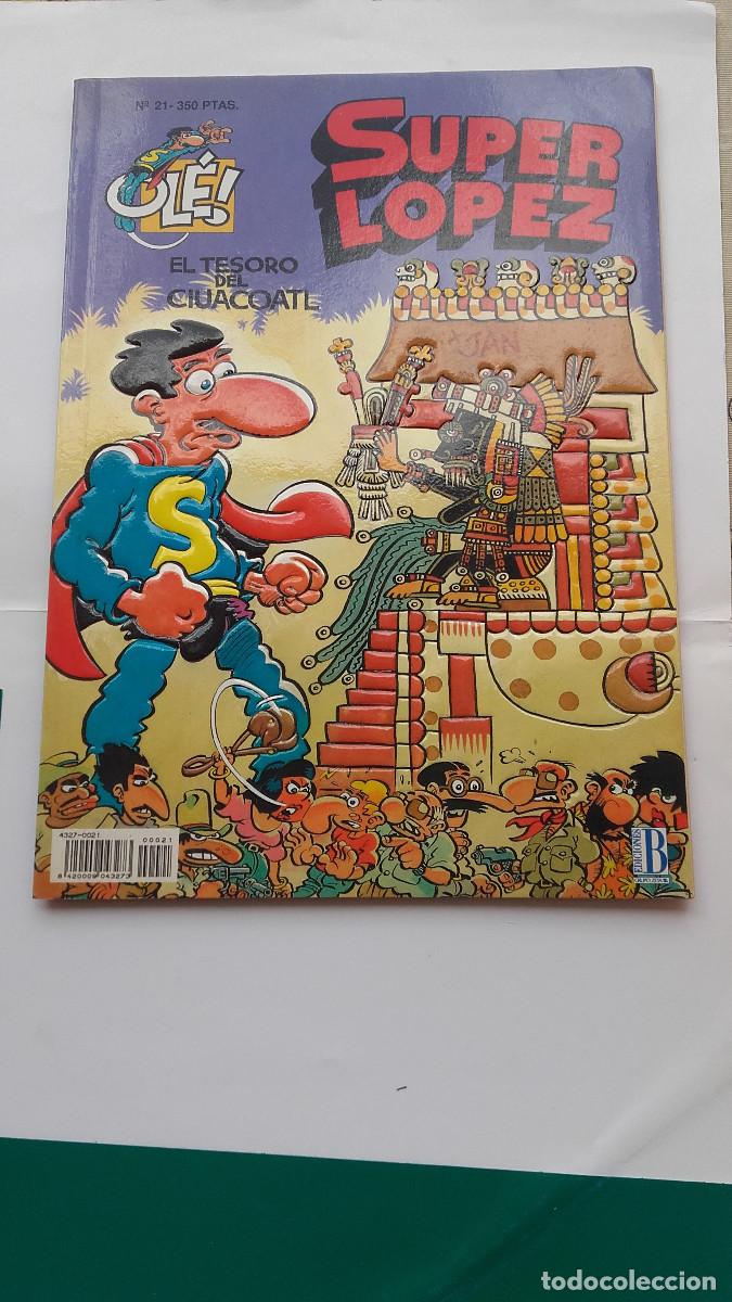 C&oacute;mics: SUPER LOPEZ - N&ordm; 21 - EL TESORO DE CIUACOATL - EDICIONES B - Foto 1