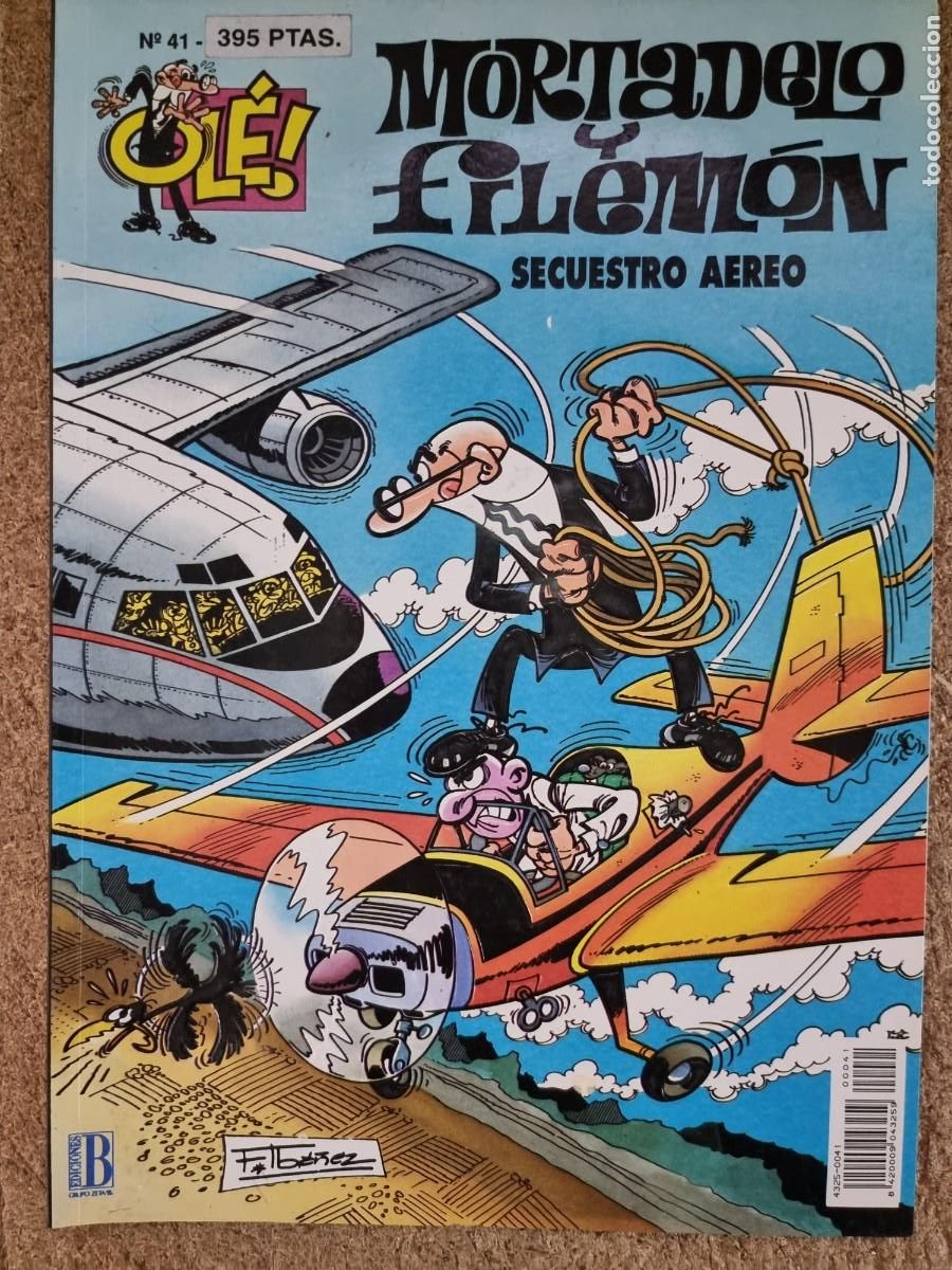 C&oacute;mics: Mortadelo y Filemon 41.Secuestro Aereo.1&ordf; edicion.relieve.Ediciones B - Foto 1