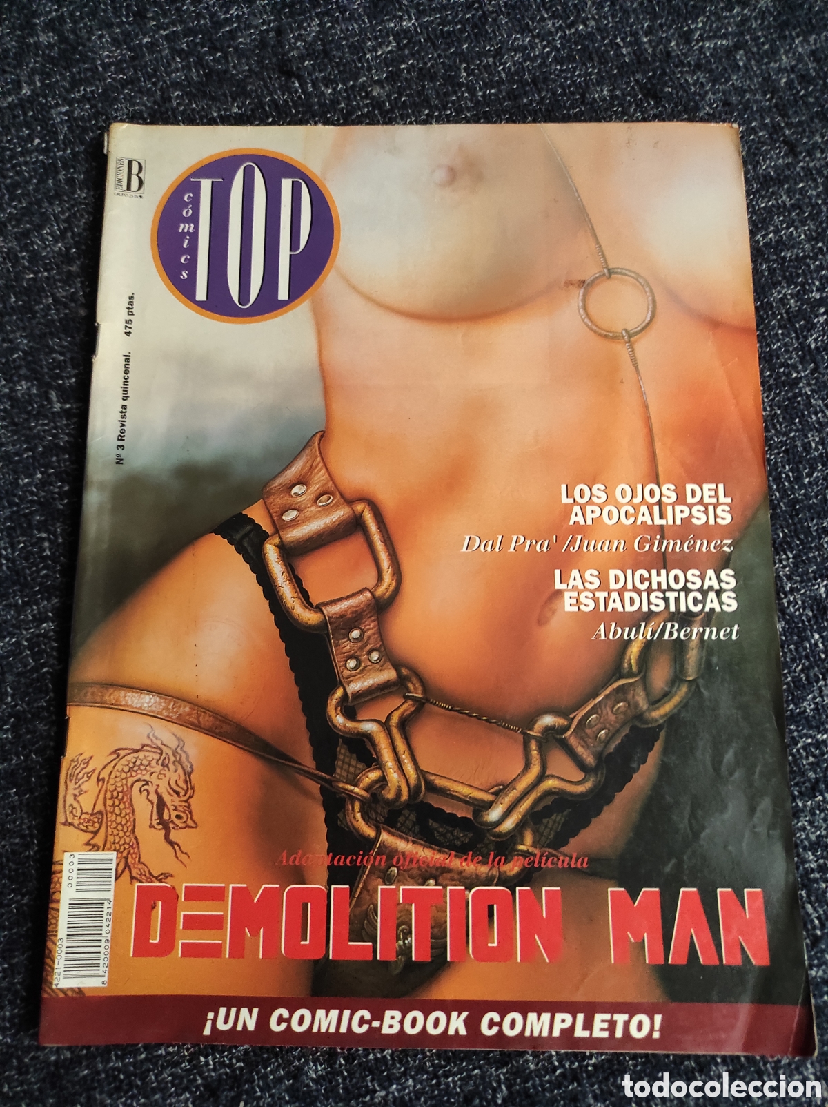 C&oacute;mics: TOP COMICS N&ordm; 3 DEMOLITION MAN -ED. EDICIONES B - Foto 1
