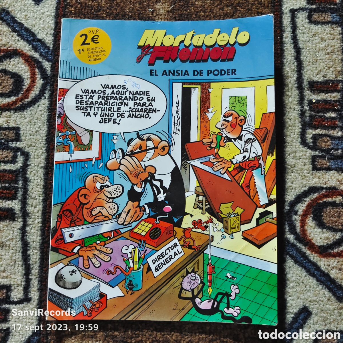 C&oacute;mics: MORTADELO Y FILEM&Oacute;N: EL ANSIA DE PODER (APOYOS AL AUTISMO) (EDICIONES B) - Foto 1