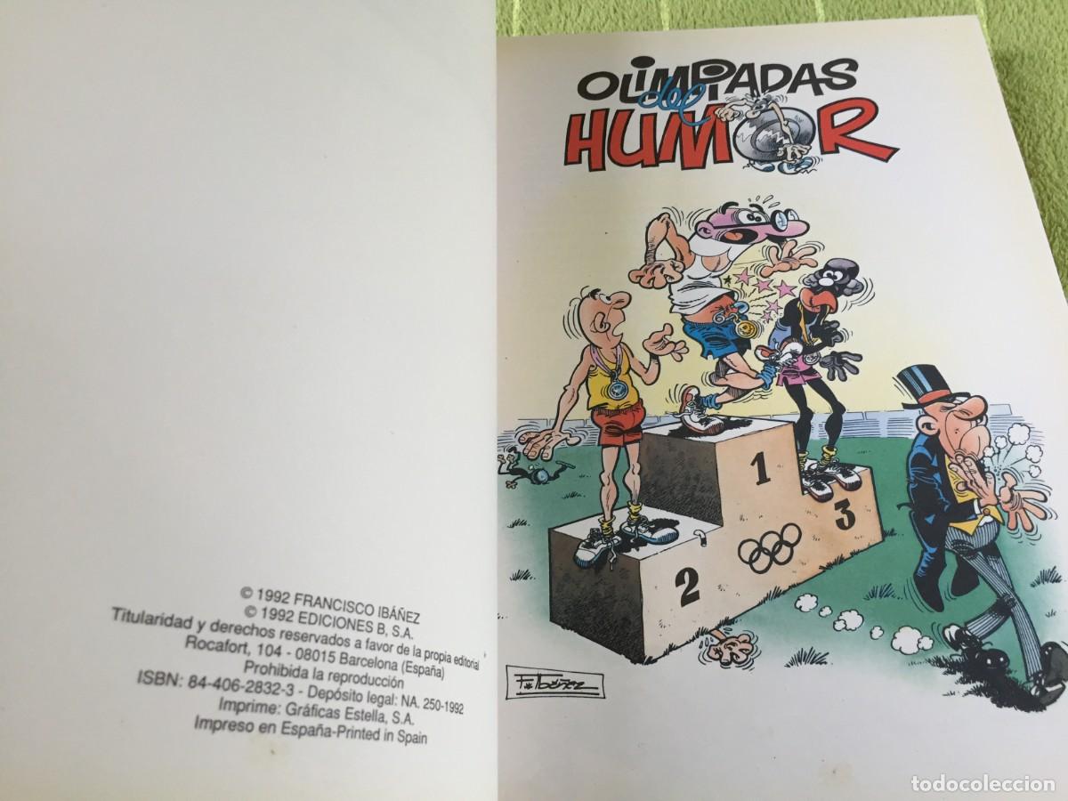 C&oacute;mics: OLIMPIADAS DEL HUMOR -MORTADELO Y FILEMON- EDICIONES B 1992 - Foto 2