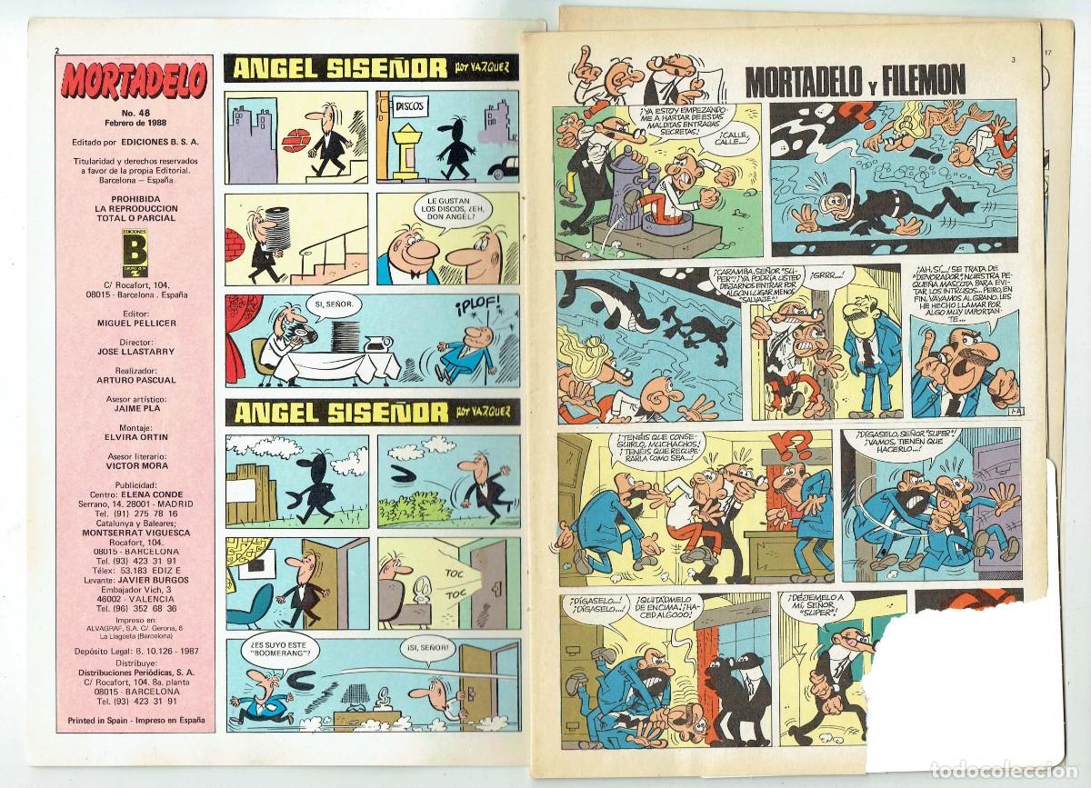 C&oacute;mics: MORTADELO. N&ordm; 48. EDICIONES B. 1987. (B/56.1) - Foto 2