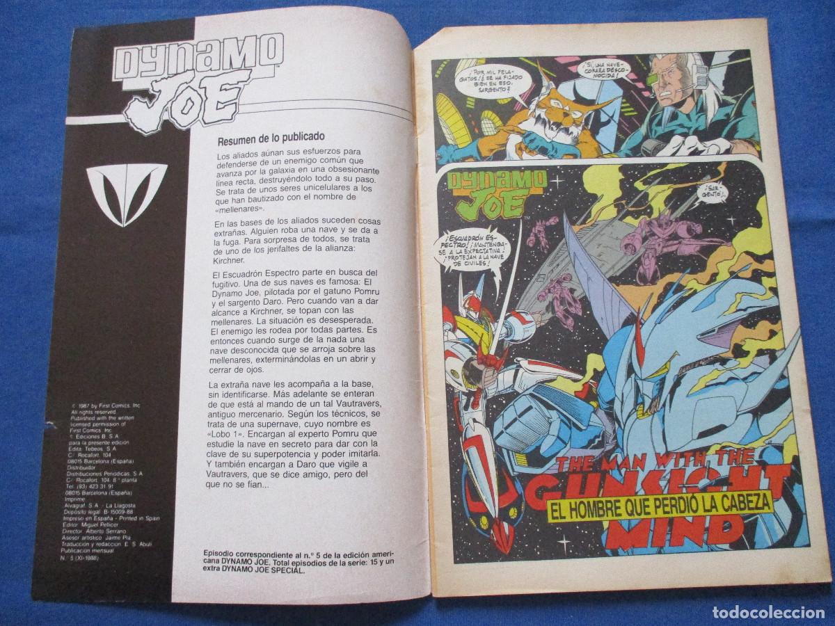 C&oacute;mics: FIRST COMICS / DYNAMO JOE N.&ordm; 5 &middot; TEBEOS S.A. 1988 EDICIONES B - Foto 3