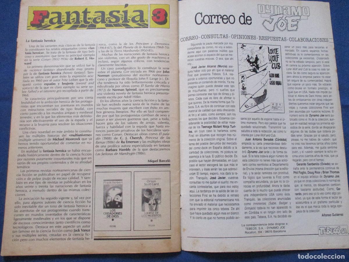 C&oacute;mics: FIRST COMICS / DYNAMO JOE N.&ordm; 14 &middot; TEBEOS S.A. 1988 EDICIONES B - Foto 6