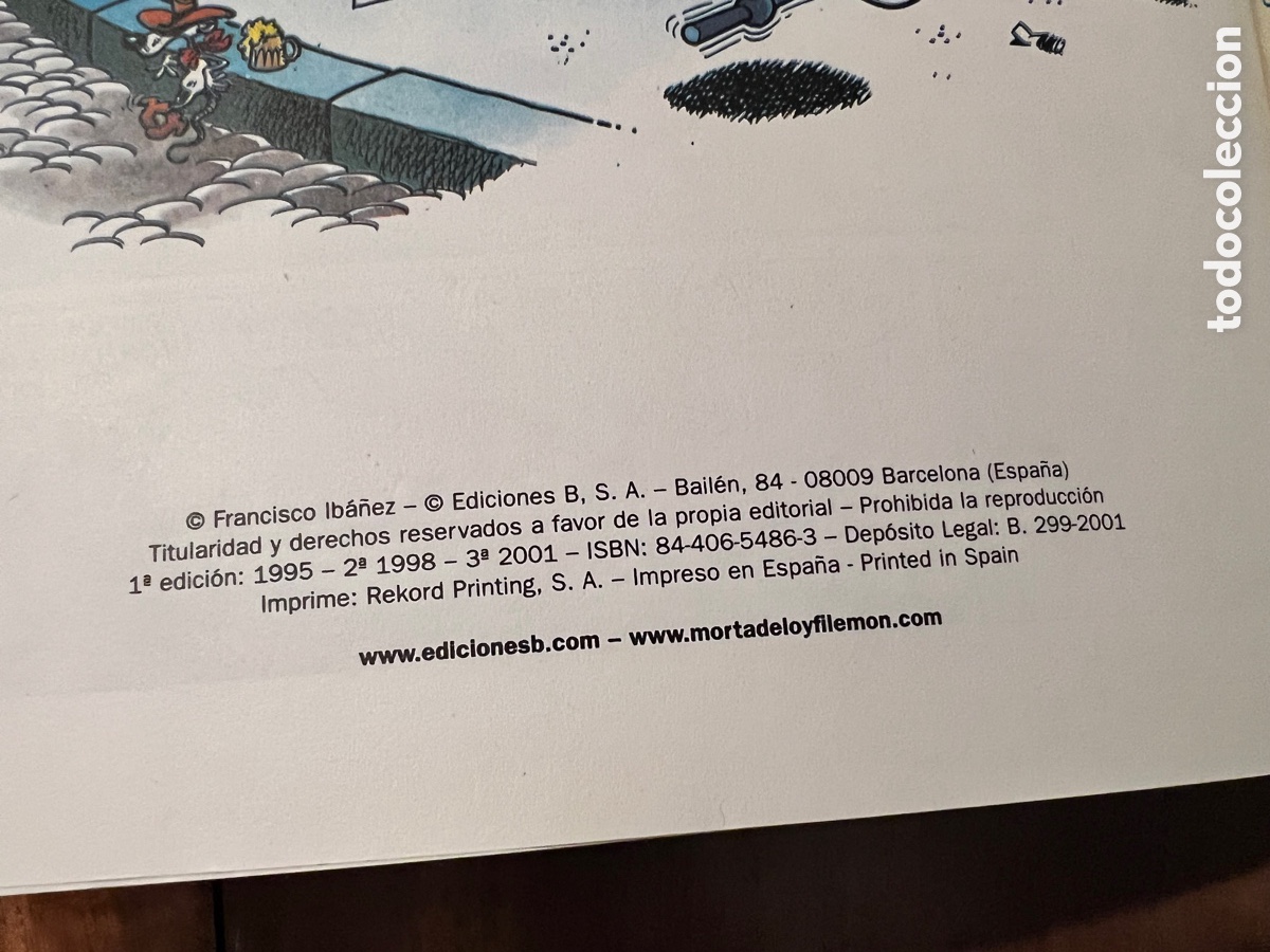 C&oacute;mics: OL&Eacute;!. N&ordm; 103. MORTADELO Y FILEM&Oacute;N. LA CAZA DEL CACO. EDICIONES B. 2001 - Foto 2