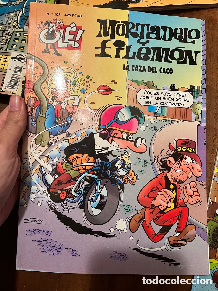 C&oacute;mics: OL&Eacute;!. N&ordm; 103. MORTADELO Y FILEM&Oacute;N. LA CAZA DEL CACO. EDICIONES B. 2001 - Foto 1