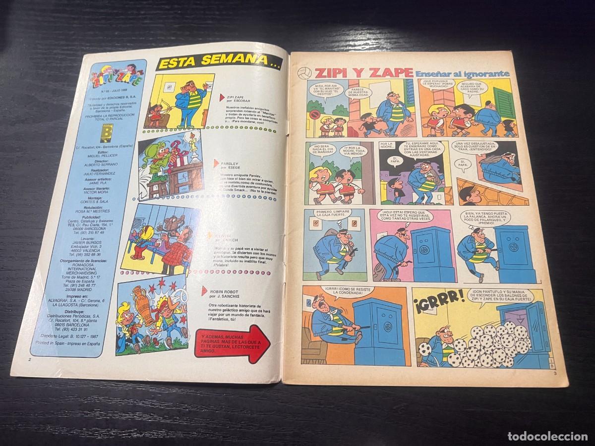 C&oacute;mics: ZIPI Y ZAPE. N&ordm; 68.- ENSE&Ntilde;AR AL IGNORANTE. EDICIONES B. - Foto 2