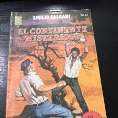 Cómics: EL CONTINENTE MISTERIOSO. EMILIO SALGARI. Nº 31. GRANCES AVENTURAS. EDICIONES B
