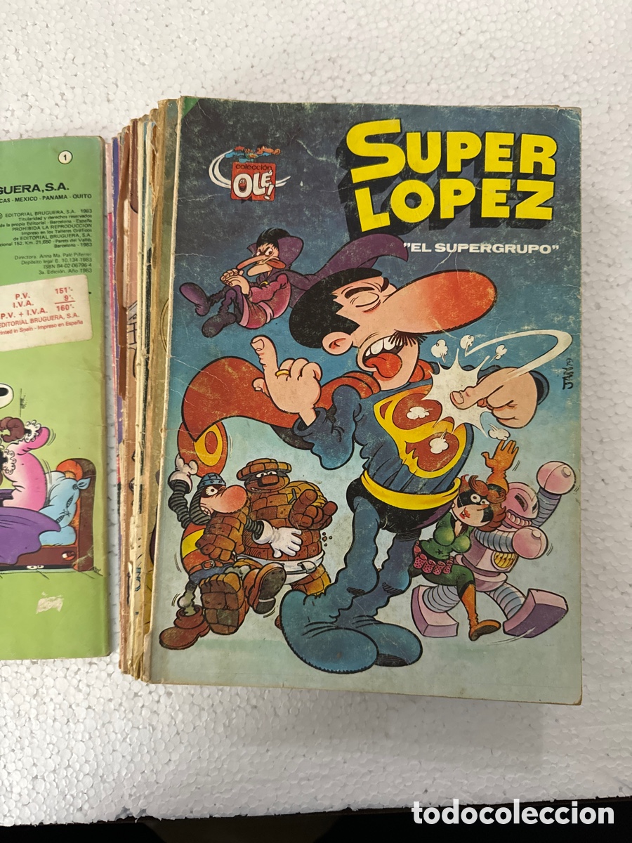 C&oacute;mics: 12 primeros n&uacute;meros S&Uacute;PER L&Oacute;PEZ OL&Eacute; -ediciones B- 1&ordf; edici&oacute;n. - Foto 2