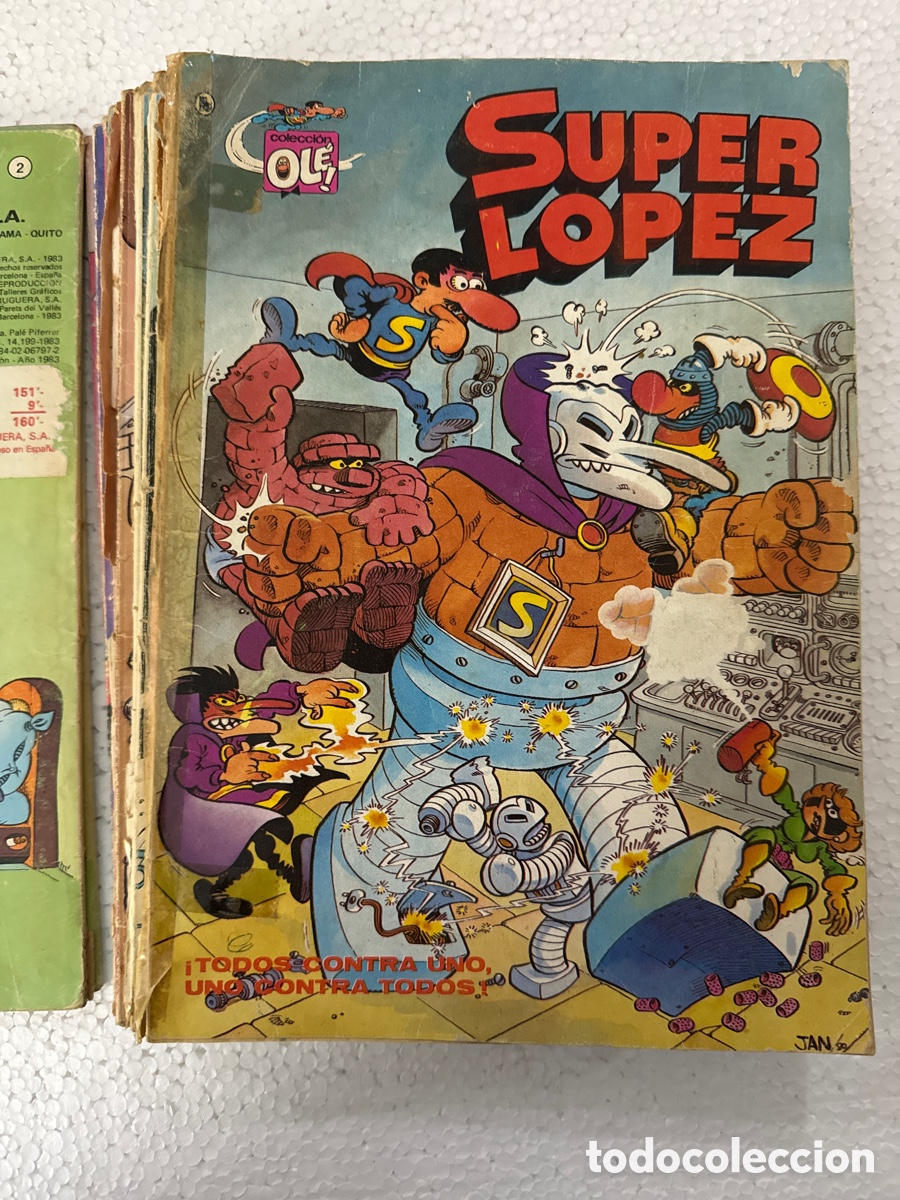 C&oacute;mics: 12 primeros n&uacute;meros S&Uacute;PER L&Oacute;PEZ OL&Eacute; -ediciones B- 1&ordf; edici&oacute;n. - Foto 3