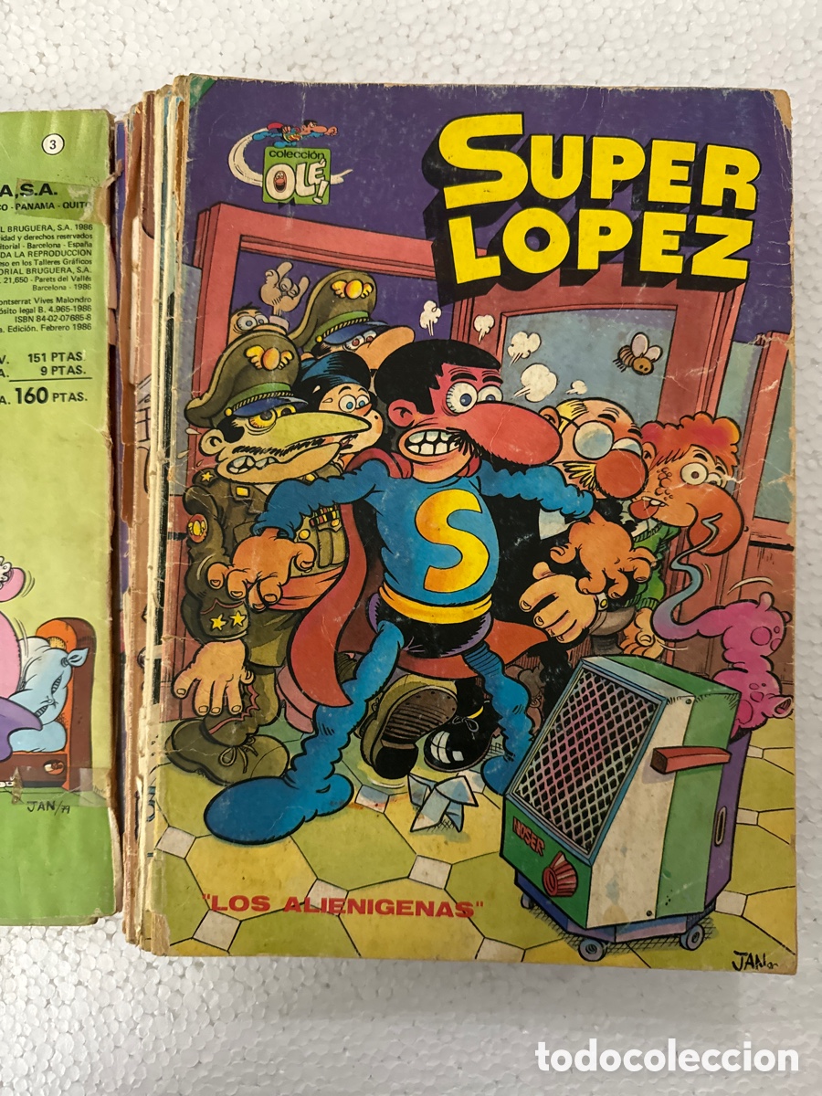 C&oacute;mics: 12 primeros n&uacute;meros S&Uacute;PER L&Oacute;PEZ OL&Eacute; -ediciones B- 1&ordf; edici&oacute;n. - Foto 4