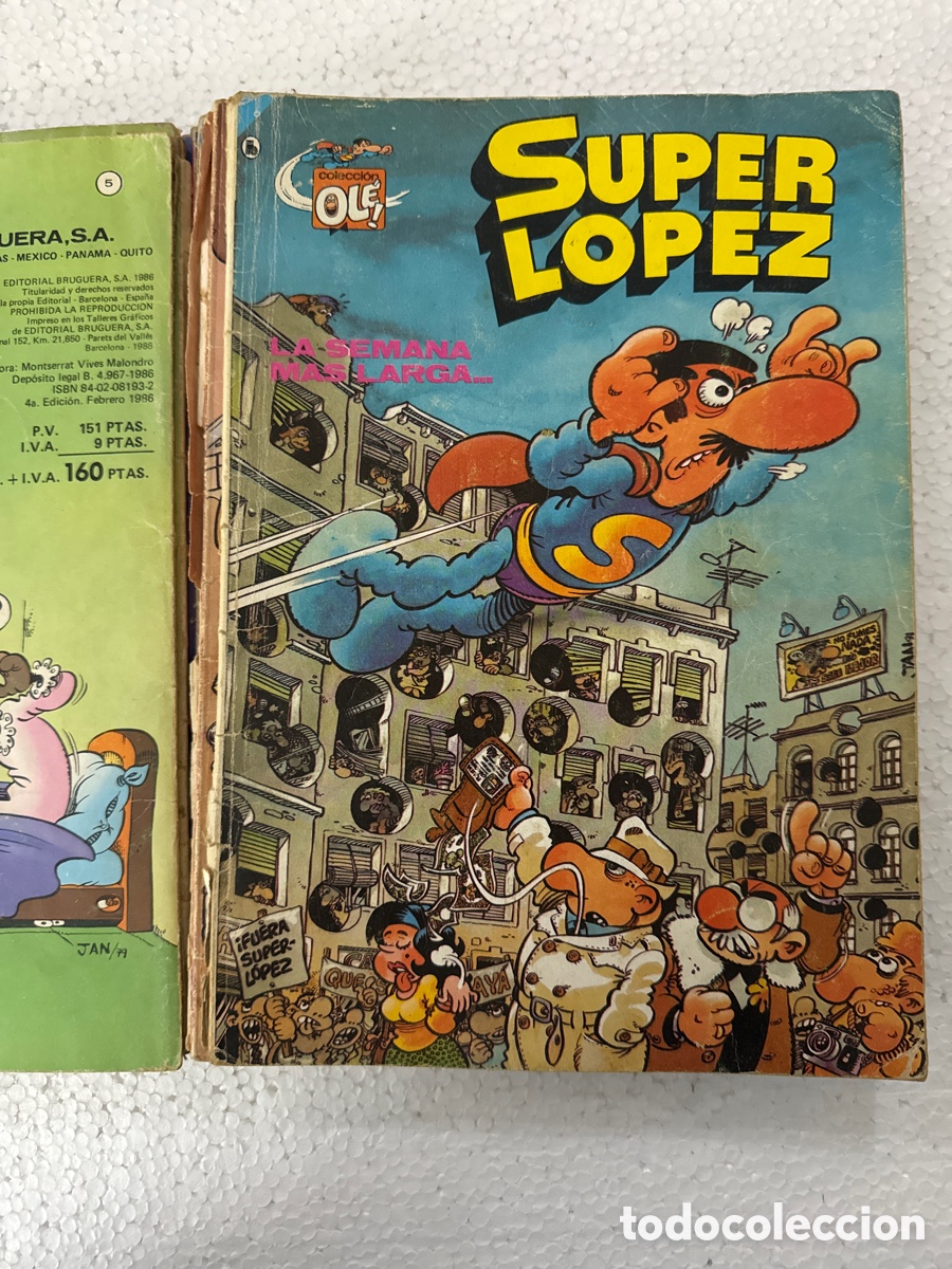 C&oacute;mics: 12 primeros n&uacute;meros S&Uacute;PER L&Oacute;PEZ OL&Eacute; -ediciones B- 1&ordf; edici&oacute;n. - Foto 6