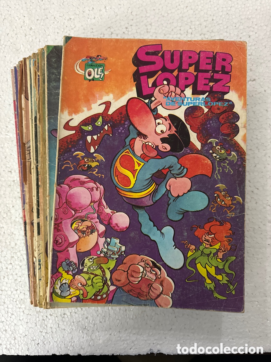 C&oacute;mics: 12 primeros n&uacute;meros S&Uacute;PER L&Oacute;PEZ OL&Eacute; -ediciones B- 1&ordf; edici&oacute;n. - Foto 1