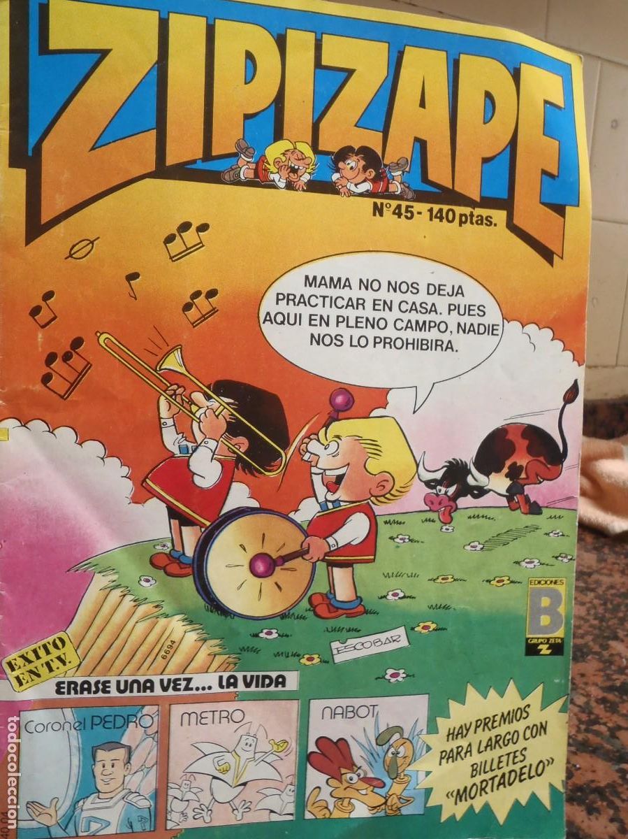 C&oacute;mics: ZIPI ZAPE - N&ordm; 45 - EDICIONES B - 1987 - Foto 1