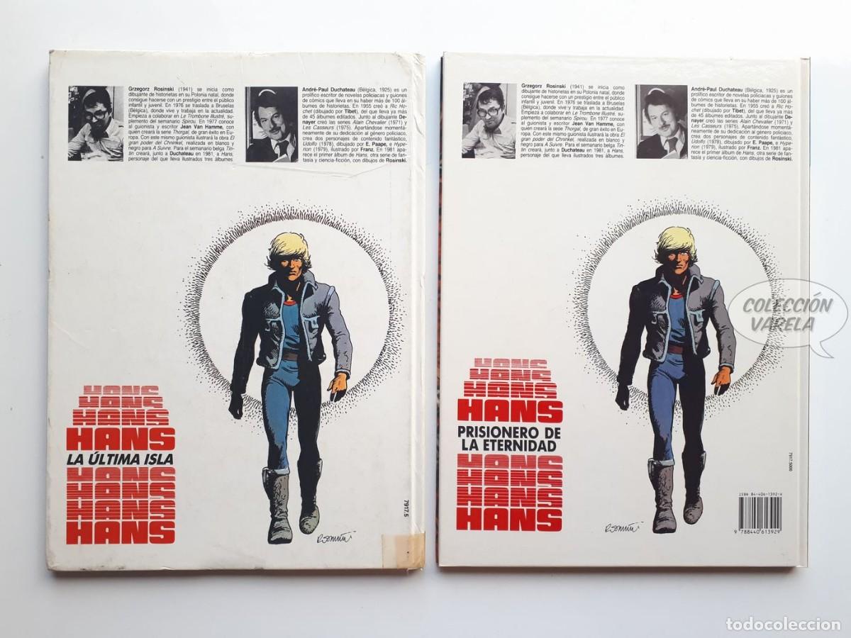 C&oacute;mics: Hans 1 y 2 completa - La &uacute;ltima isla - Prisionero de la eternidad - Ediciones B - Foto 3