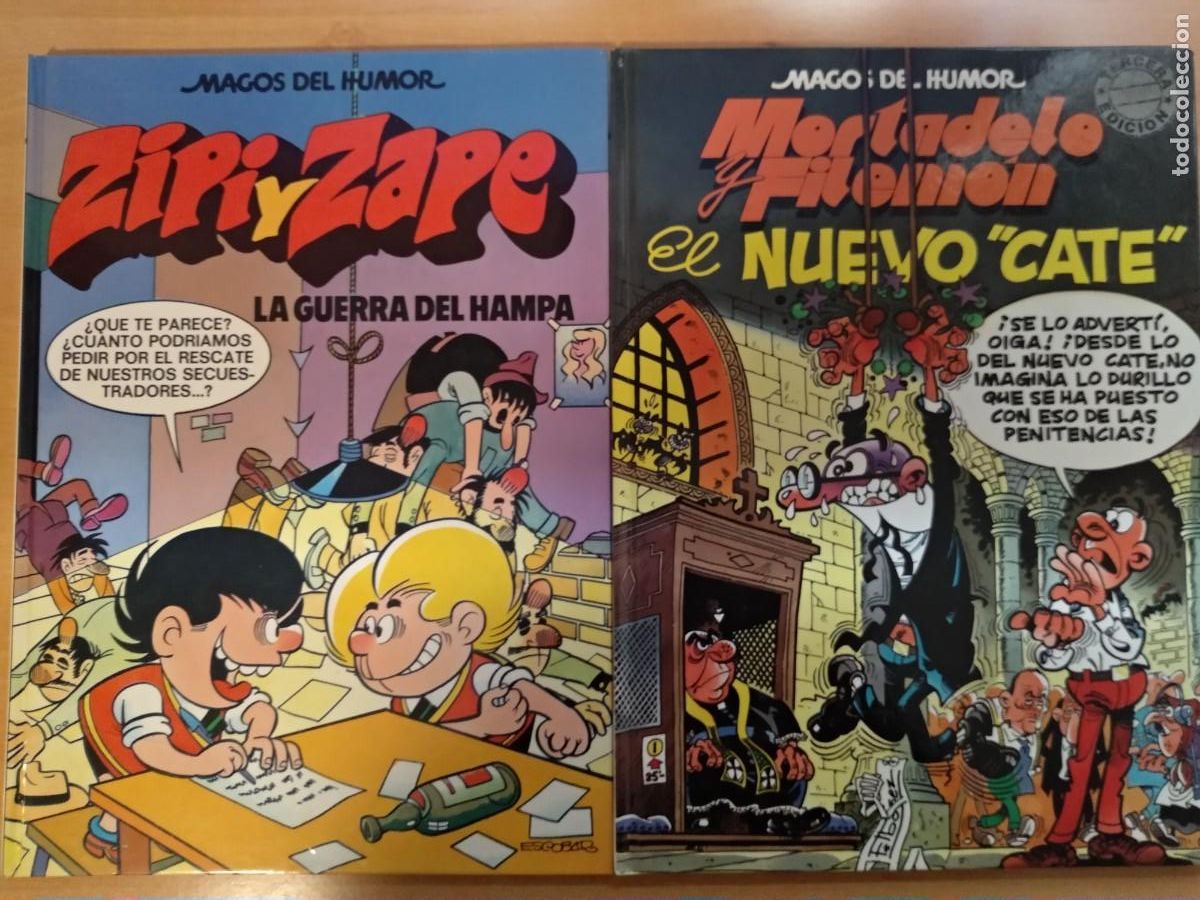 C&oacute;mics: Mortadelo y Filem&oacute;n. Zipi y Zape. Dos tomos - Foto 1