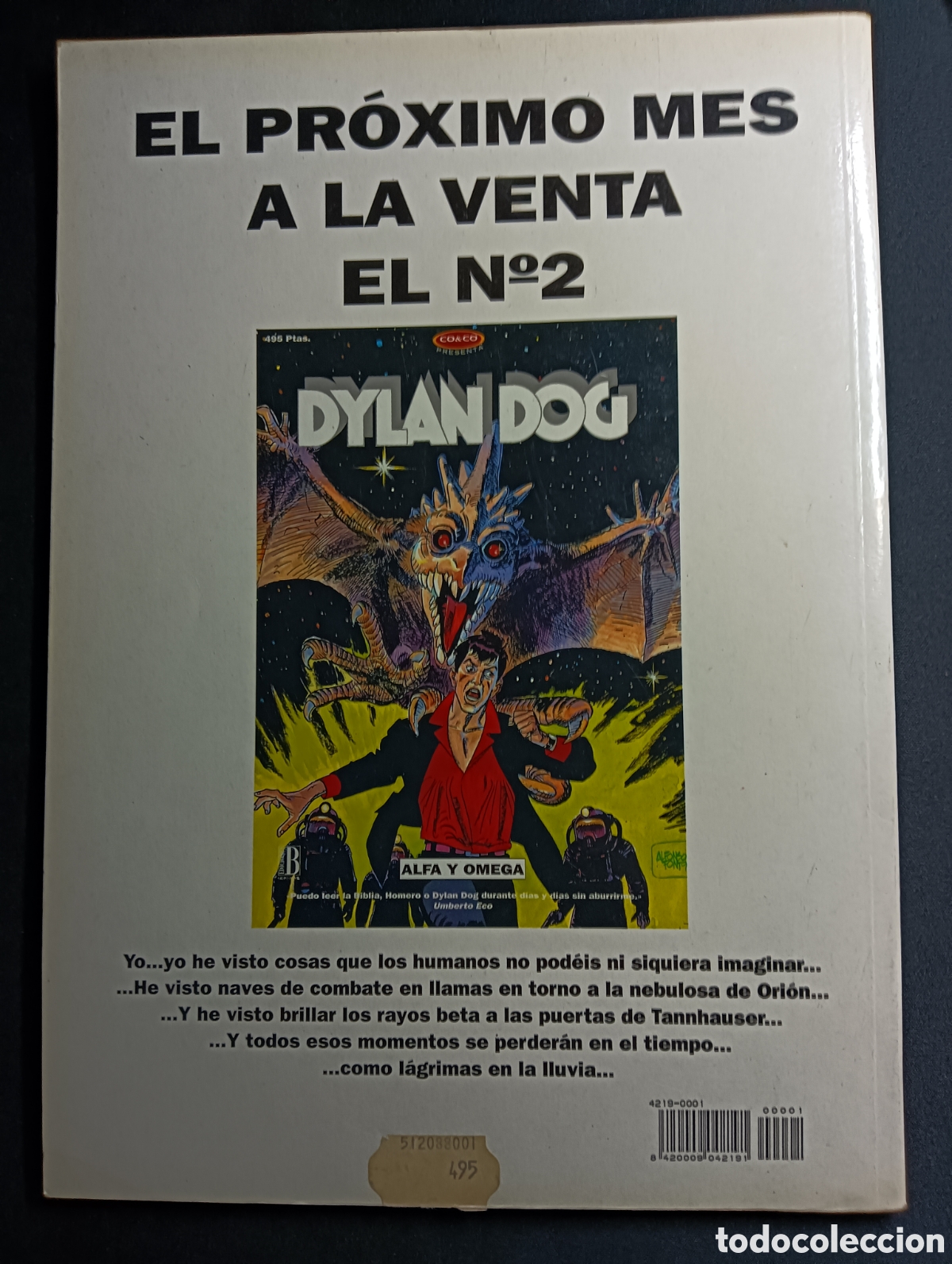 C&oacute;mics: Comic Dylan Dog - El retorno del monstruo - N&deg;1 - Ediciones B 1994 - Foto 3