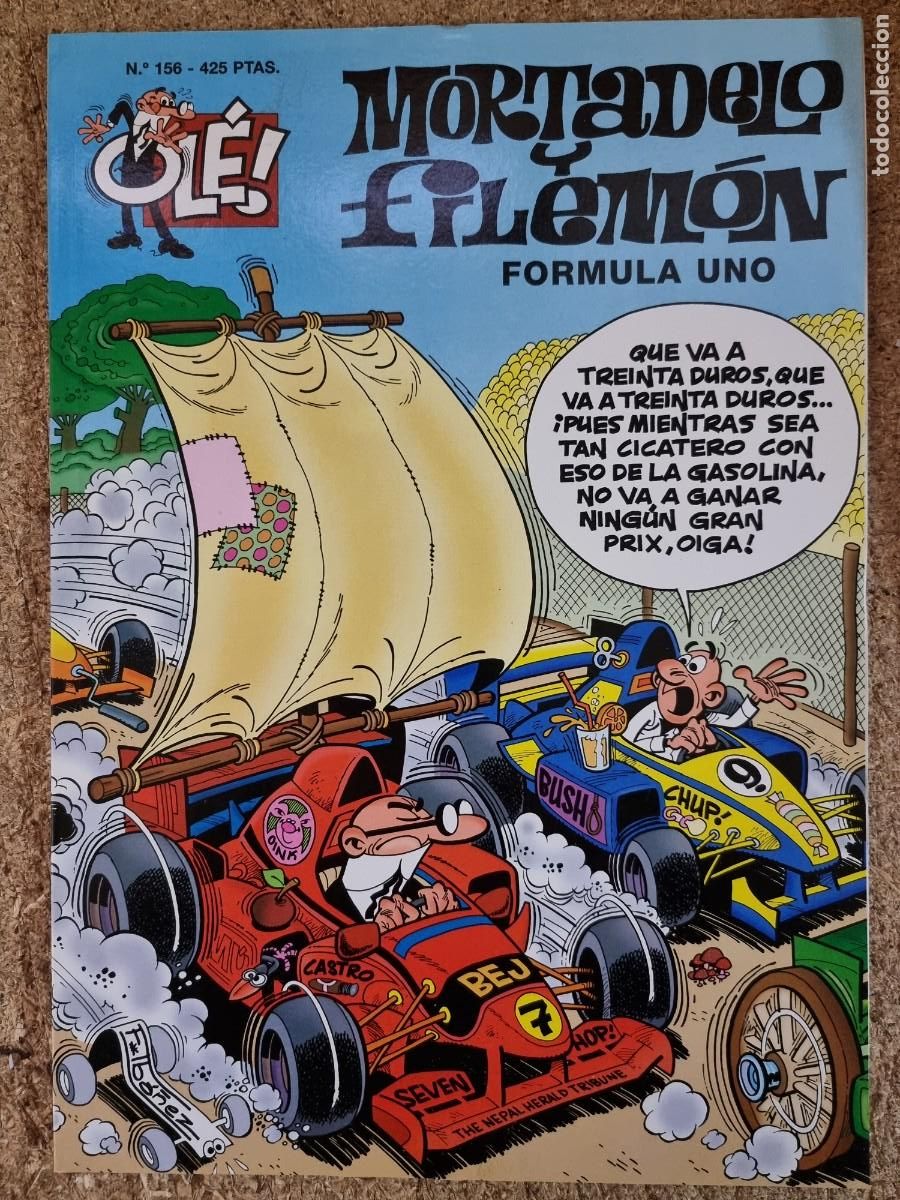 C&oacute;mics: Mortadelo y Filemon 156.Formula Uno.1&ordf; edicion.Ediciones B - Foto 1