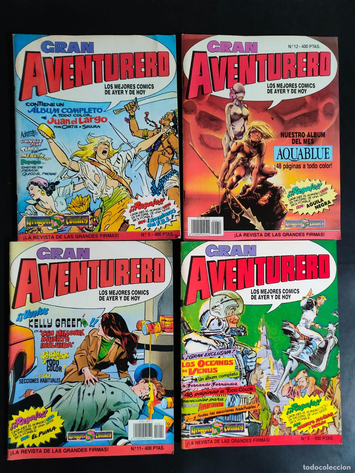 C&oacute;mics: GRAN AVENTURERO NUMEROS 3,5,11,12 - Foto 1