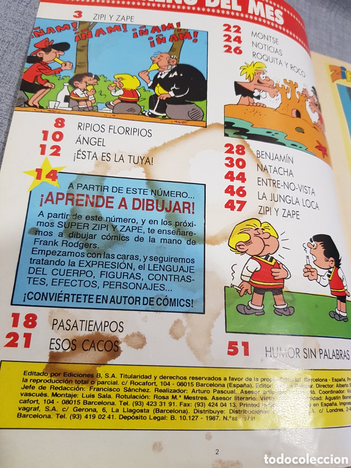 C&oacute;mics: SUPER ZIPI ZAPE N⁰88 EDICIONES B A&Ntilde;O 1991 - Foto 5