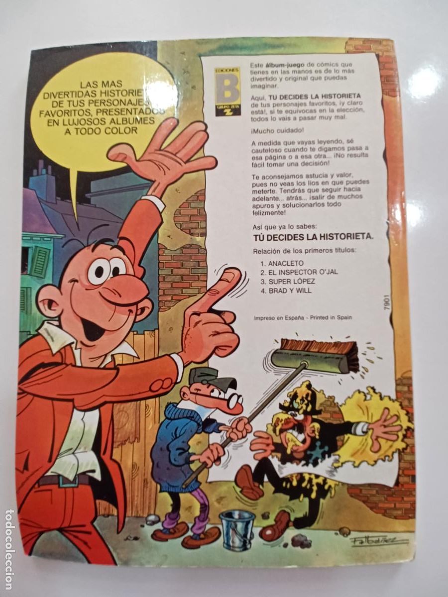 C&oacute;mics: TU DECIDES LA HISTORIETA DE ANACLETO EL L&Iacute;O DE LAS MALETAS EDICIONES B - Foto 2
