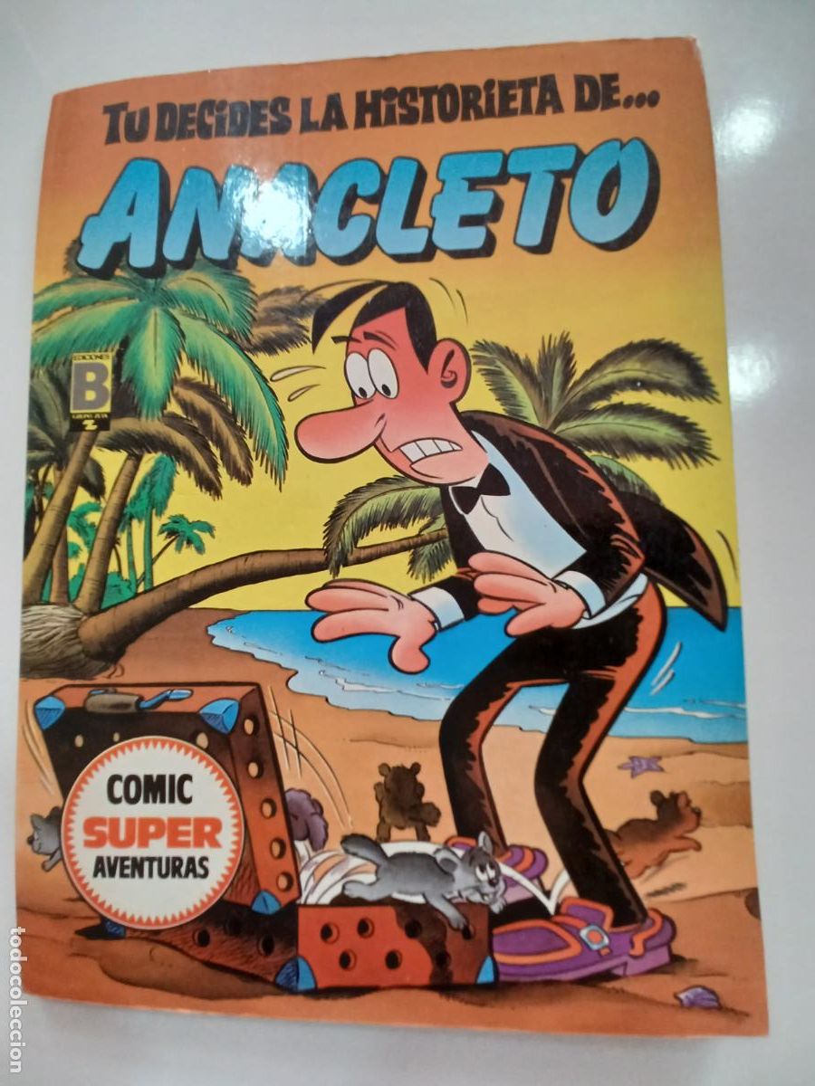 C&oacute;mics: TU DECIDES LA HISTORIETA DE ANACLETO EL L&Iacute;O DE LAS MALETAS EDICIONES B - Foto 1