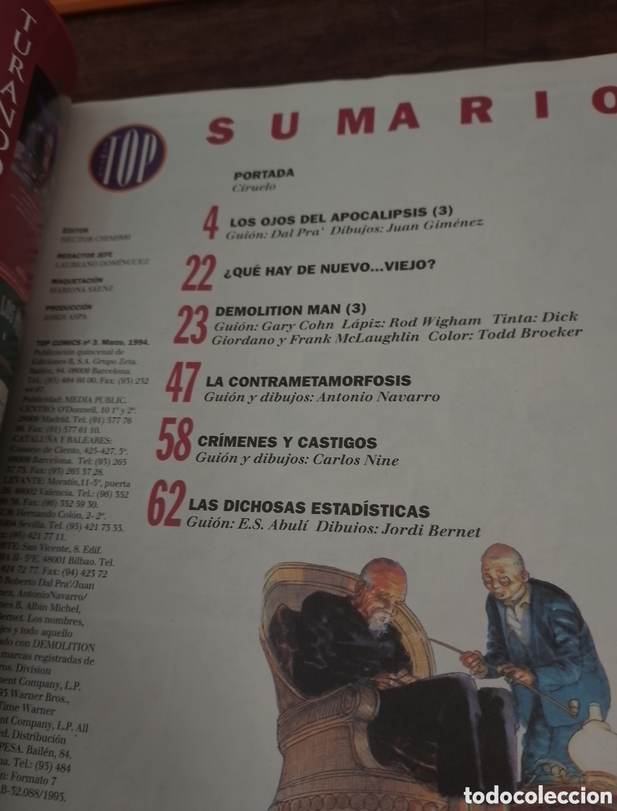 C&oacute;mics: TOP COMICS N&ordm;3. DEMOLITION MAN. EDICIONES B, 1994. DEMOLITION MAN - Foto 2