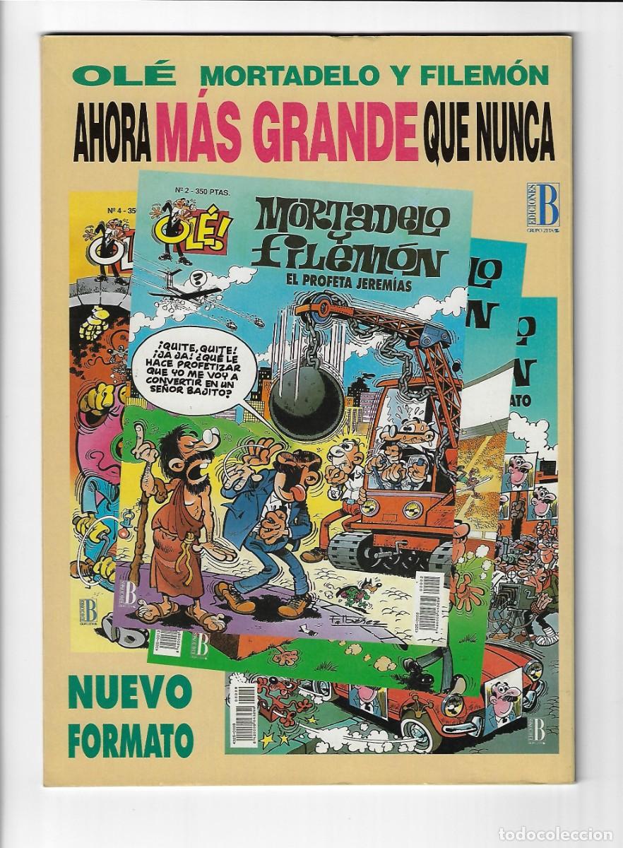 C&oacute;mics: Ediciones B. Colecci&oacute;n Ol&eacute;. Mortadelo y Filem&oacute;n. Con relieve. 1. Primera edici&oacute;n. - Foto 2