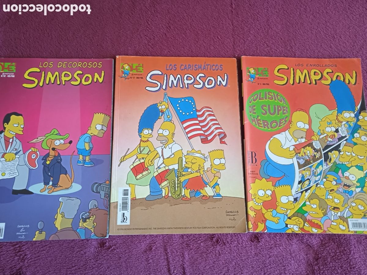 C&oacute;mics: COLECCION OLE LOS SIMPSON, - LOTE 3 EJEMPLARES -ED. EDICIONES B - Foto 1