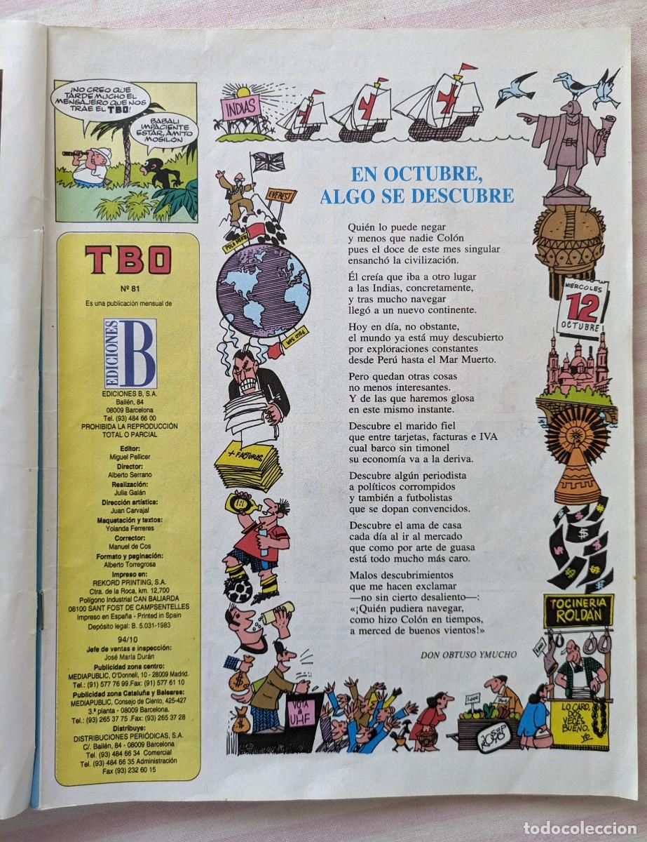 C&oacute;mics: TBO n&ordm; 81 Ediciones B - Foto 2
