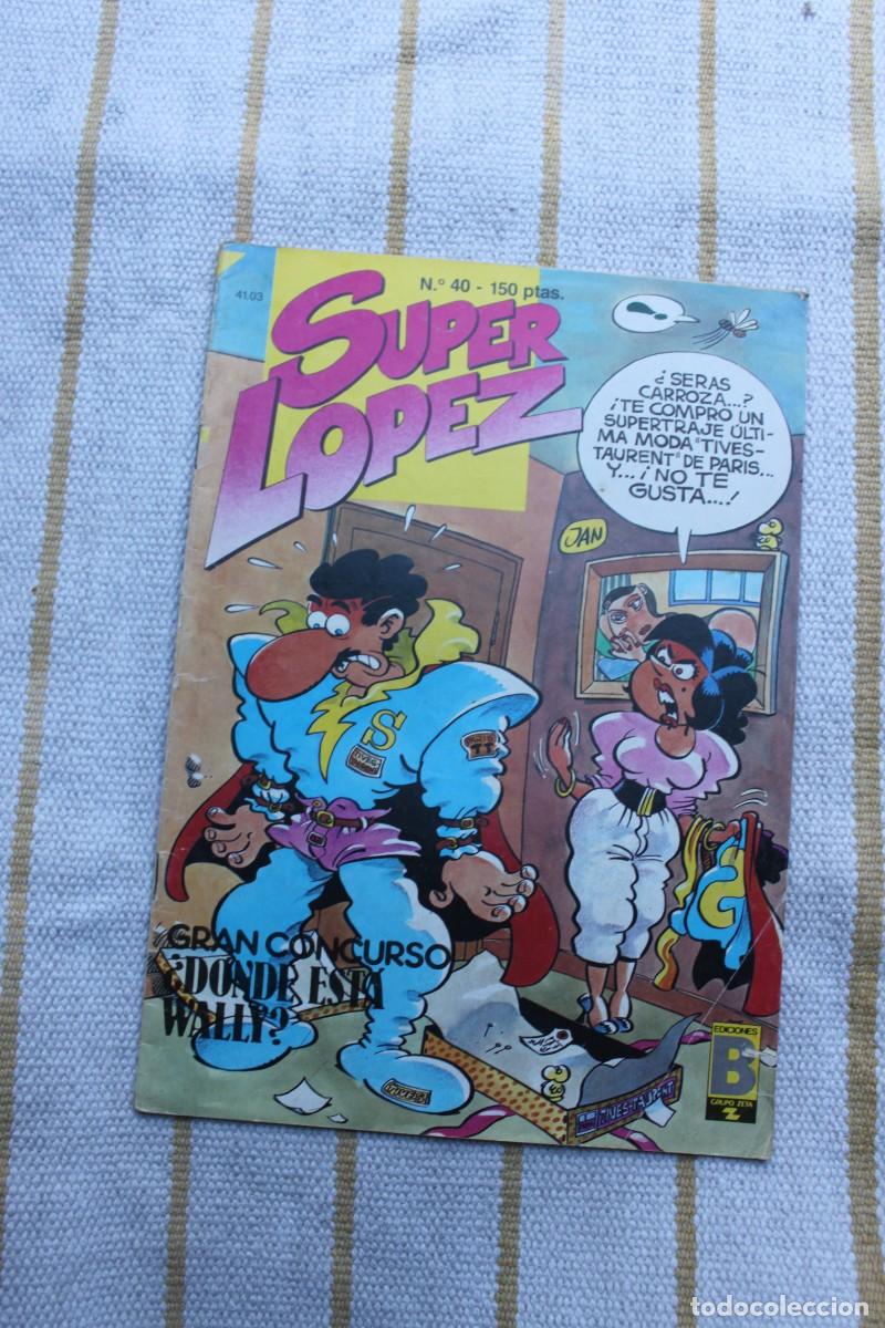 C&oacute;mics: SUPER LOPEZN&ordm; 40 : GRAN CONCURSO DONDE ESTA WALLY ; EDICIONES B - Foto 1