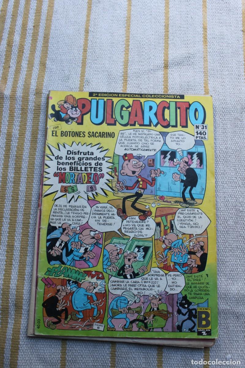 C&oacute;mics: PULGARCITO N&ordm; 31 ; EDICIONES B ; NO CONTIENE LOS BILLETES - Foto 1