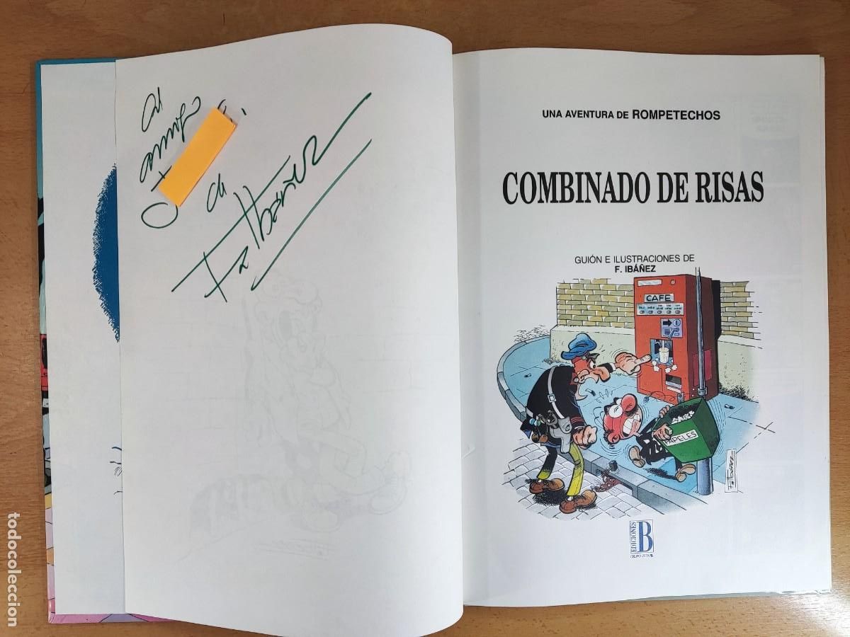 C&oacute;mics: ROMPETECHOS. COMBINADO DE RISAS / 1&ordf;ed.1992. Ediciones B / DEDICATORIA DE F. IBA&Ntilde;EZ - Foto 3