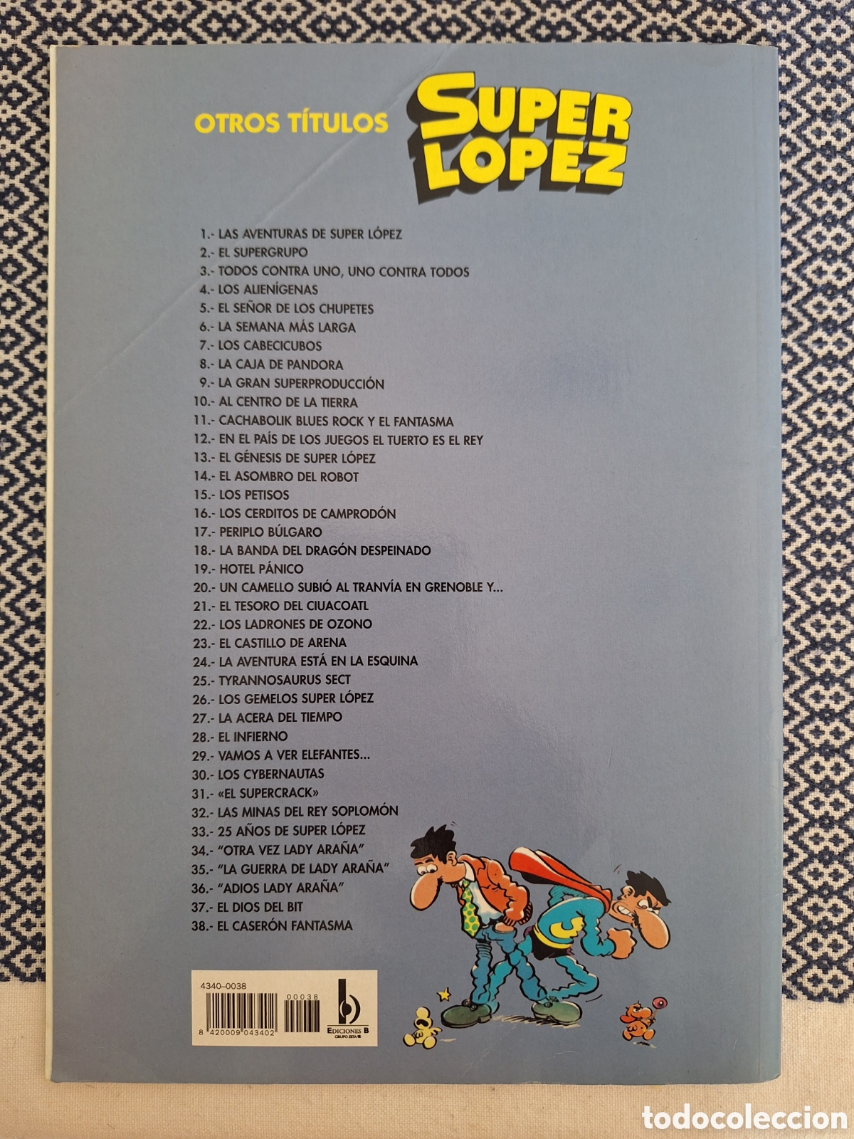 C&oacute;mics: FANS SUPERLOPEZ 38 EL CASER&Oacute;N FANTASMA JAN SUPER LOPEZ EDICIONES B 2002 - Foto 2