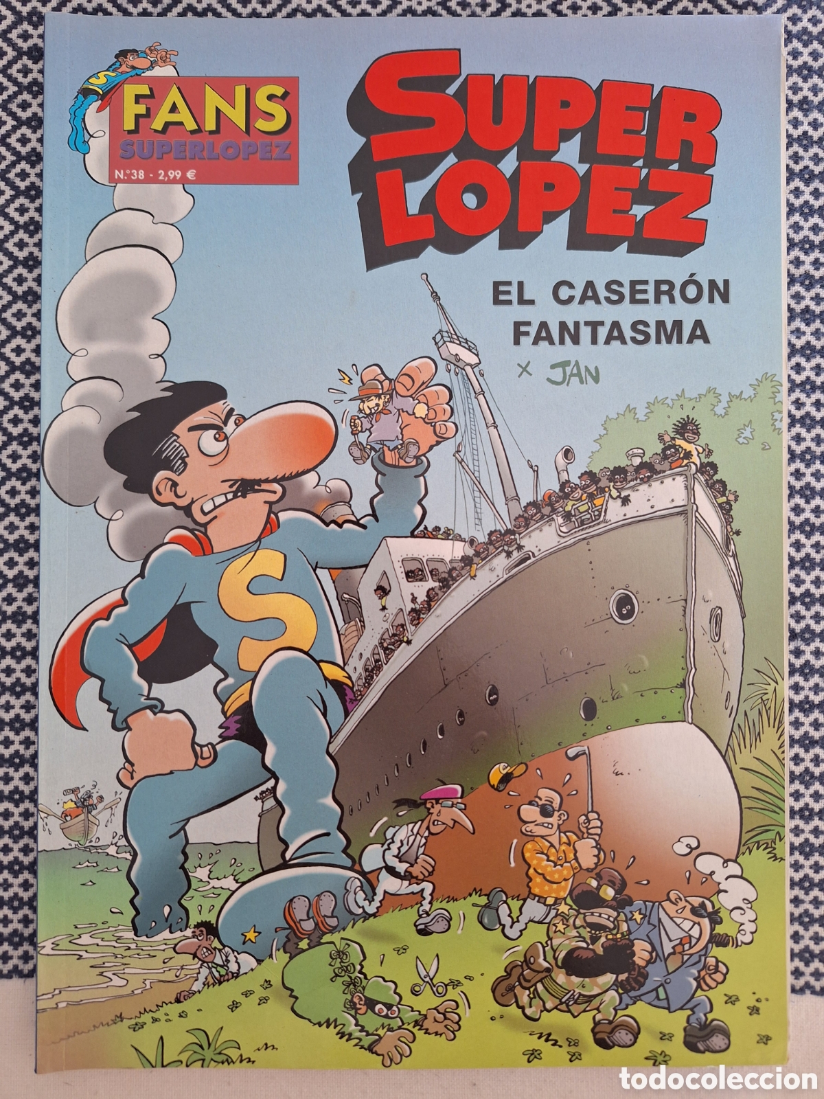 C&oacute;mics: FANS SUPERLOPEZ 38 EL CASER&Oacute;N FANTASMA JAN SUPER LOPEZ EDICIONES B 2002 - Foto 1