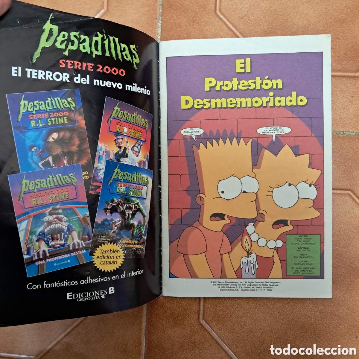 C&oacute;mics: SIMPSON C&Oacute;MICS - Los Simpons N&ordm; 37 - BONGO EDICIONES B 1999 / El hombre radioactivo - Foto 4