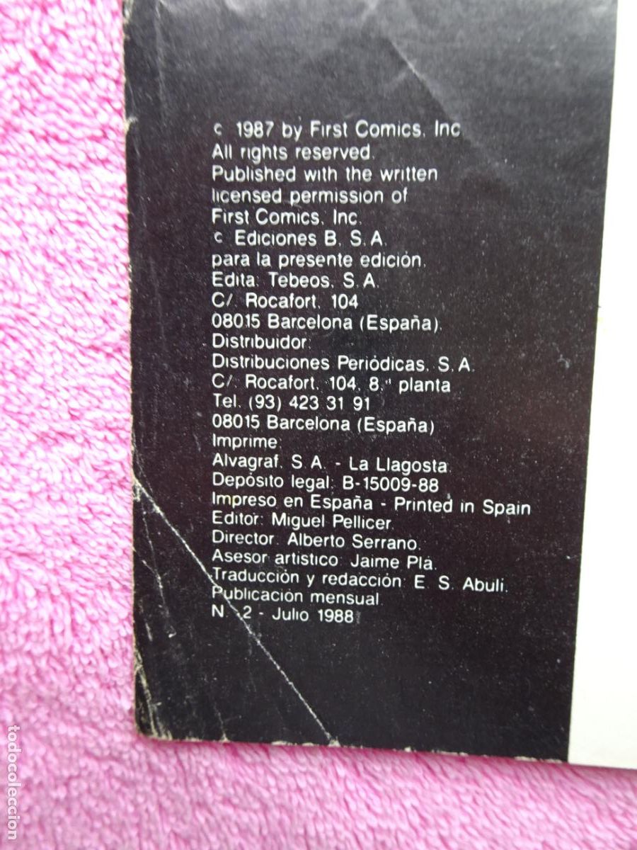 C&oacute;mics: dynamo joe 2 operacion kamikaze ediciones b 1988 first comics tebeos sa - Foto 3
