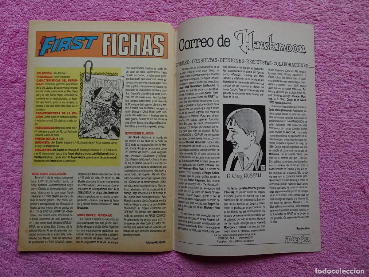 C&oacute;mics: hawkmoon 6 ediciones b 1987 el amuleto del dios loco first comics tebeos sa - Foto 7