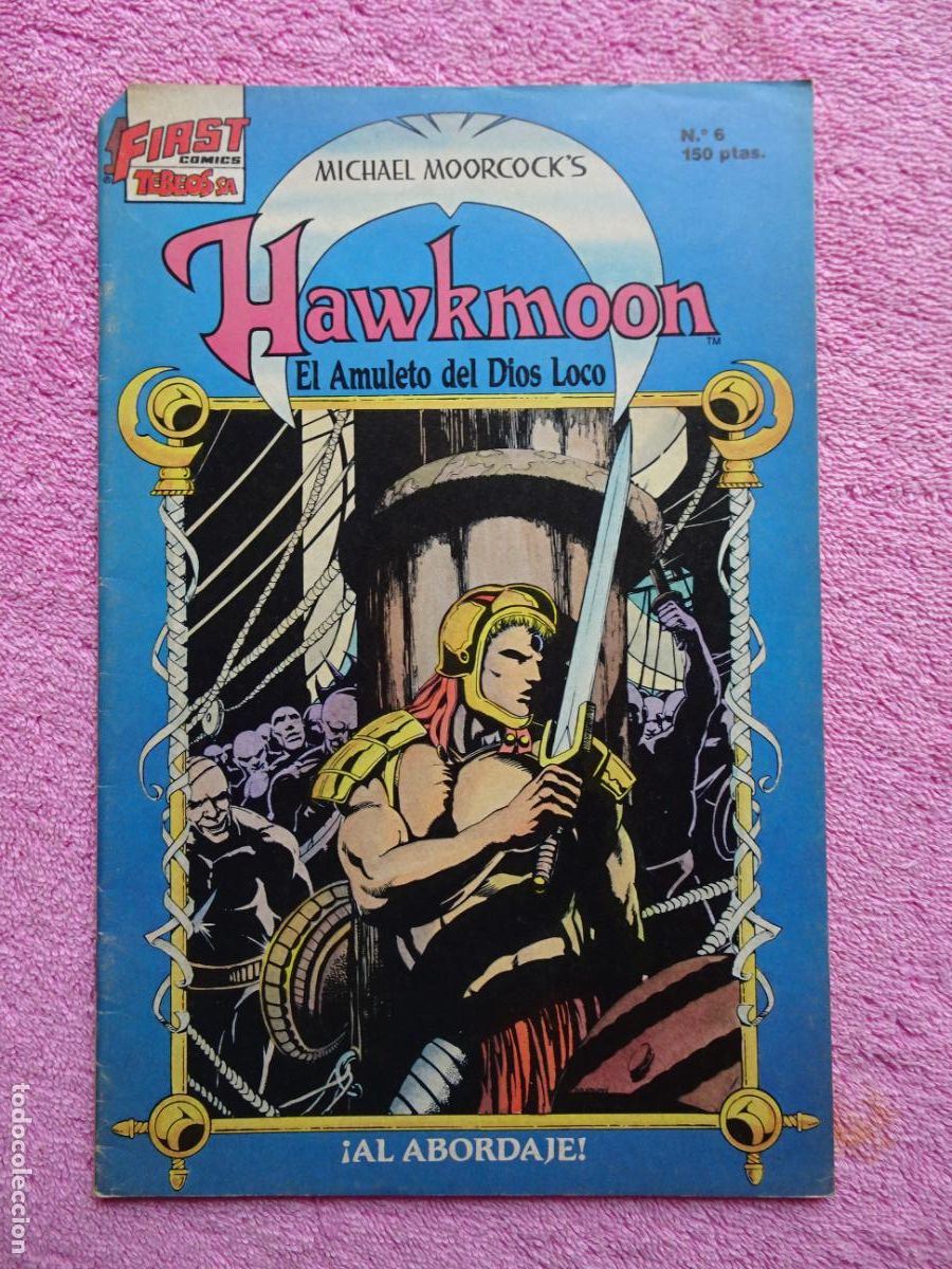 C&oacute;mics: hawkmoon 6 ediciones b 1987 el amuleto del dios loco first comics tebeos sa - Foto 1