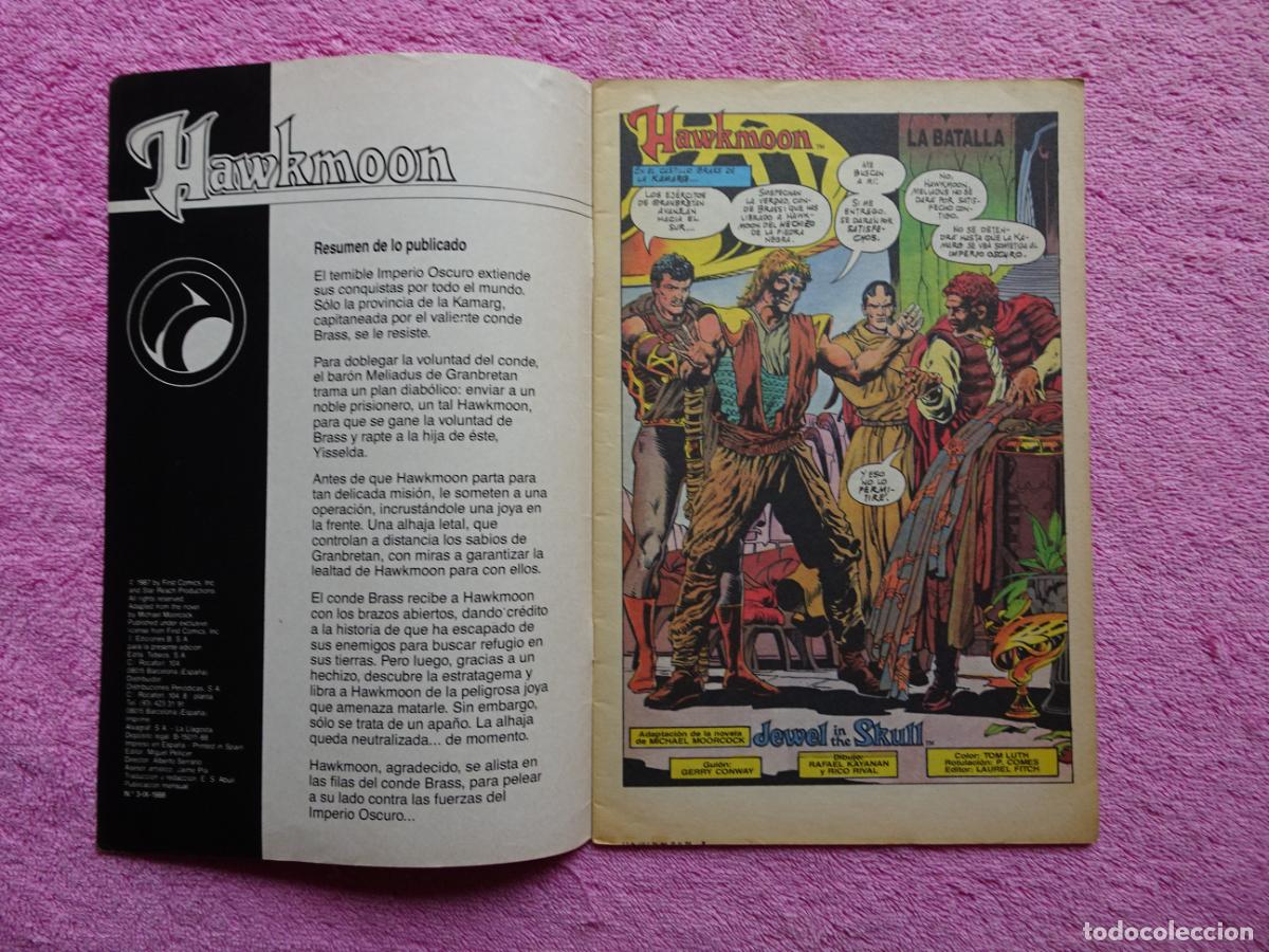C&oacute;mics: hawkmoon 3 joya en la frente ediciones b 1987 first comics tebeos sa - Foto 2
